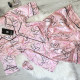 Рожевий комплект сорочка з шортами Victorias Secret