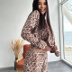 Коричневий комплект сорочка з штанами  Fendi